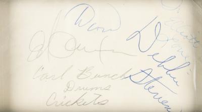 Lot #537 Buddy Holly and 1959 Winter Dance Party Tourmates Signatures - Image 6