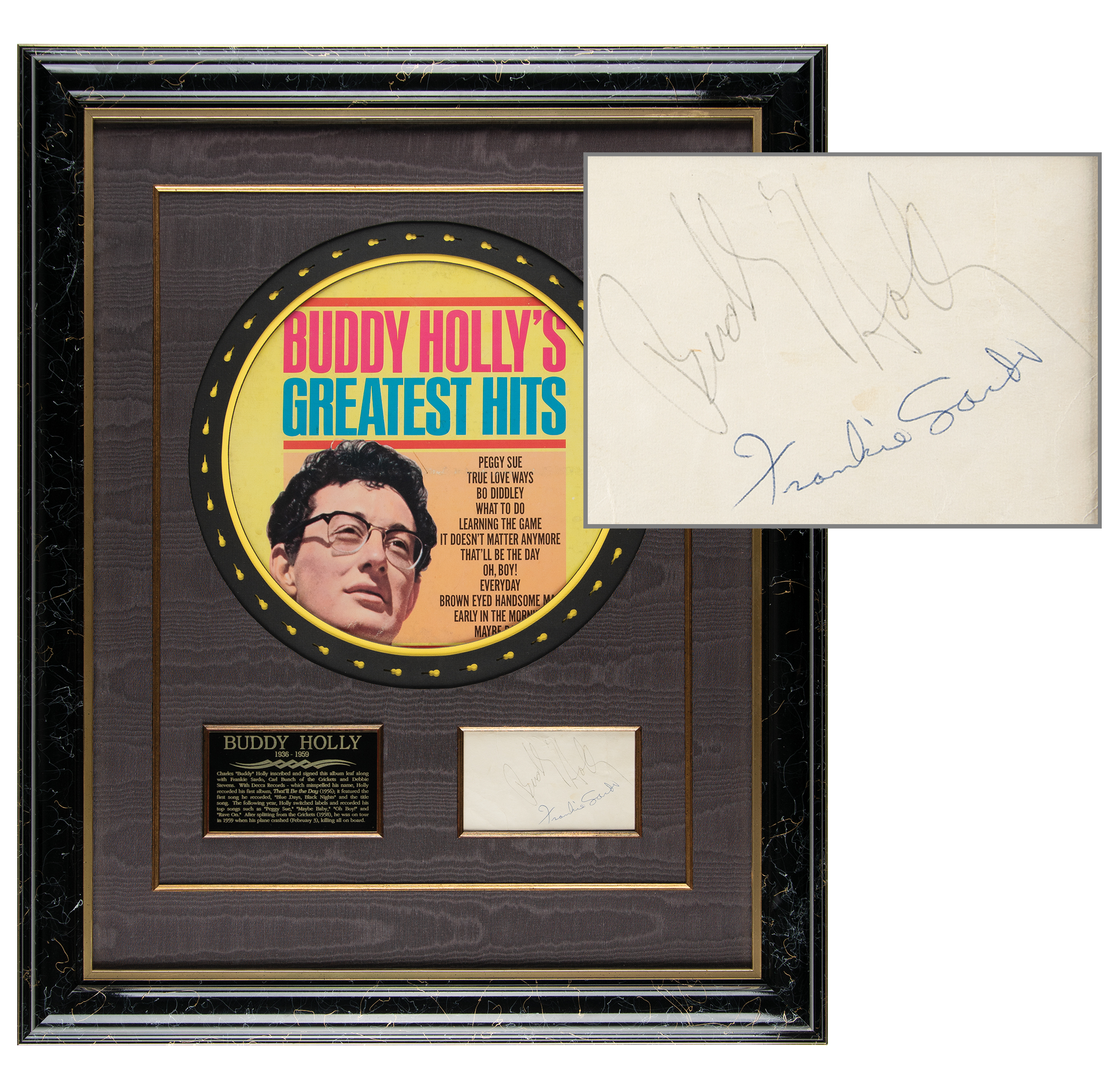 Lot #537 Buddy Holly and 1959 Winter Dance Party Tourmates Signatures