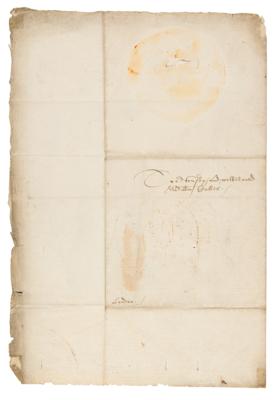 Lot #131 Queen Elizabeth I Letter Signed (1592) - Image 3