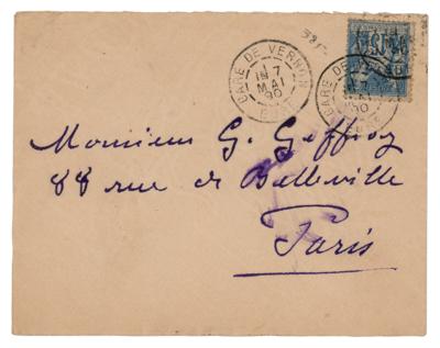 Lot #317 Claude Monet Autograph Letter Signed - Image 3