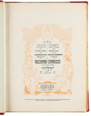 Lot #514 Richard Strauss Signed Score Book - Image 3