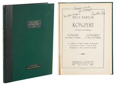 Lot #495 Bela Bartok Signed Score Book