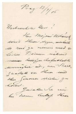 Lot #506 Edvard Grieg Autograph Letter Signed