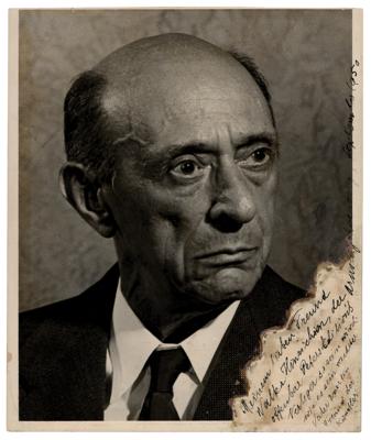 Lot #513 Arnold Schonberg Signed Photograph to