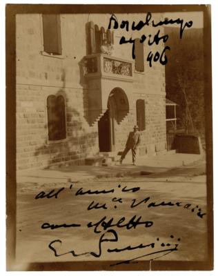 Lot #508 Giacomo Puccini Signed Photograph