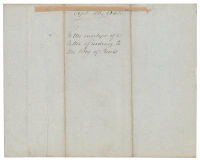 Lot #14 John Tyler Sends a Letter of Support to Ahmad Pasha Bey, the 'Great Reformer' of Modern Tunisia - Image 2