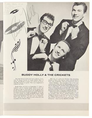 Lot #538 Buddy Holly, Jerry Lee Lewis, and Chuck Berry Signed Original 'The Big Beat' Concert Program (1958) - Image 2