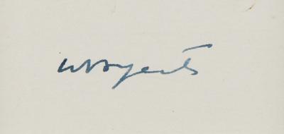 Lot #494 William Butler Yeats Signature - Image 2