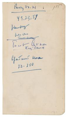 Lot #46 John F. Kennedy Signed Handwritten Notes Mentioning Dwight D. Eisenhower and Hamburg - Image 2