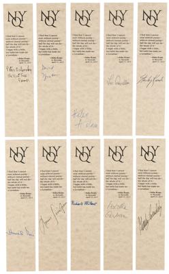 Lot #469 Poets Collection of (21) Signed Bookmarks - Image 1