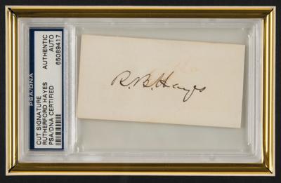 Lot #97 Presidents (4) Signatures — Grover Cleveland, Benjamin Harrison, Rutherford B. Hayes, and Herbert Hoover - Image 3