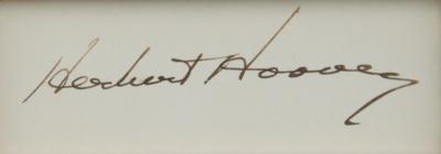 Lot #97 Presidents (4) Signatures — Grover Cleveland, Benjamin Harrison, Rutherford B. Hayes, and Herbert Hoover - Image 5