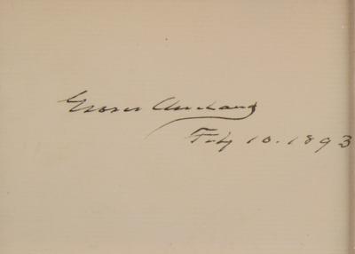 Lot #97 Presidents (4) Signatures — Grover Cleveland, Benjamin Harrison, Rutherford B. Hayes, and Herbert Hoover - Image 6