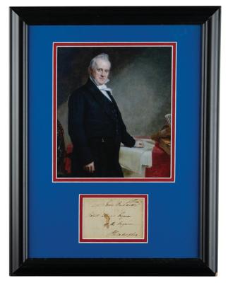 Lot #53 James Buchanan Signed Free Frank - Image 1