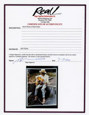 Lot #533 Bob Dylan Signed Photograph - Image 2