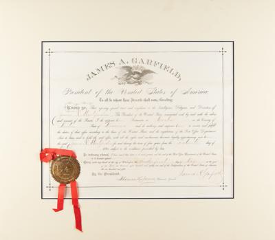 Lot #27 James Garfield Document Signed as President While Fighting Corruption - Image 3