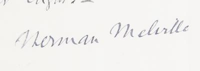 Lot #389 Herman Melville Rare Autograph Quotation Signed - Image 4