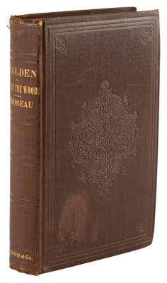Lot #400 Henry David Thoreau: Walden; or, Life in