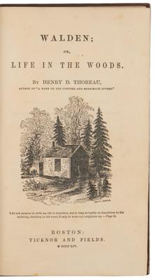 Lot #400 Henry David Thoreau: Walden; or, Life in the Woods (First Edition) - Image 2