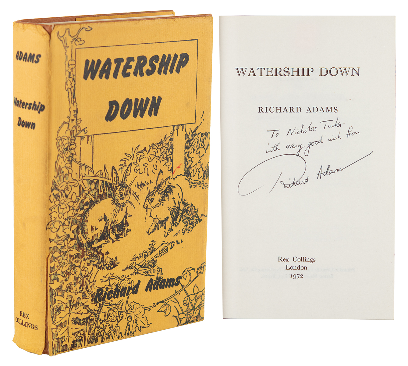 Lot #358 Richard Adams Signed Book and (2) Autograph Letters Signed - Image 1
