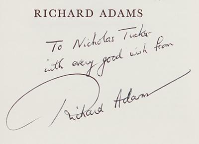 Lot #358 Richard Adams Signed Book and (2) Autograph Letters Signed - Image 2