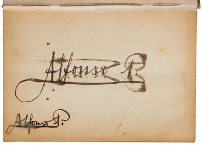 Lot #120 Emperor Hirohito Twice-Signed Autograph Album (1921) - Image 4