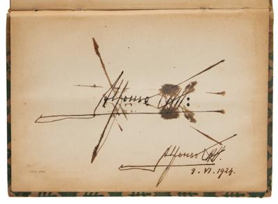 Lot #120 Emperor Hirohito Twice-Signed Autograph Album (1921) - Image 5