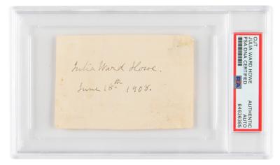 Lot #561 Julia Ward Howe Signature