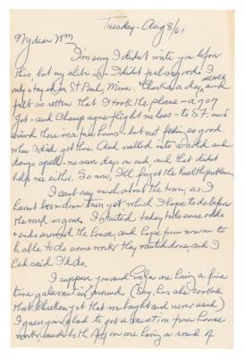 Lot #954 Edward Van Sloan Autograph Letter Signed