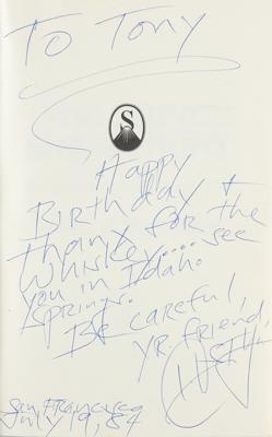 Lot #575 Hunter S. Thompson Signed Book - Image 2