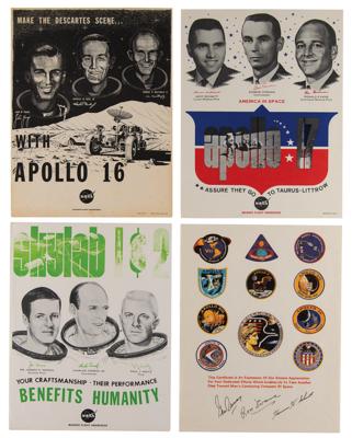 Lot #433 Manned Flight Awareness (11) Posters and Certificates - Image 1