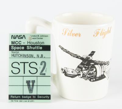 Lot #426 Neil Hutchinson's Skylab Mug and STS-2 Badge - Image 1