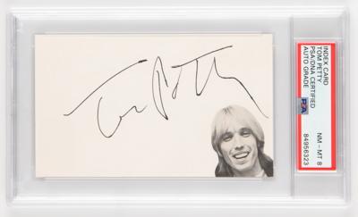 Lot #747 Tom Petty Signature - PSA NM-MT 8