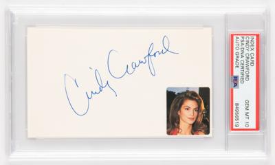 Lot #851 Cindy Crawford Signature - PSA GEM MT 10 - Image 1