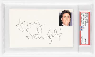 Lot #931 Jerry Seinfeld Signature - PSA MINT 9