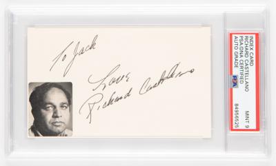 Lot #873 The Godfather: Richard Castellano Signature - PSA MINT 9