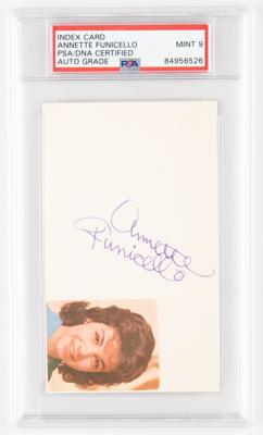 Lot #542 Annette Funicello Signature - PSA MINT 9 - Image 1