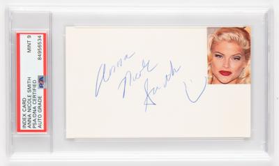 Lot #936 Anna Nicole Smith Signature - PSA MINT 9