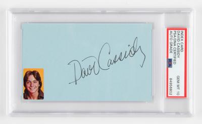 Lot #784 David Cassidy Signature - PSA GEM MT 10