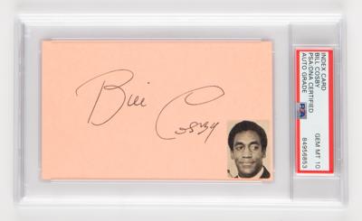 Lot #850 Bill Cosby Signature - PSA GEM MT 10