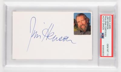 Lot #882 Jim Henson Signature - PSA GEM MT 10 - Image 1