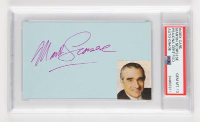 Lot #930 Martin Scorsese Signature - PSA GEM MT 10