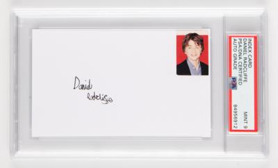 Lot #878 Harry Potter: Daniel Radcliffe Signature - PSA MINT 9 - Image 1