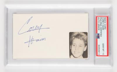 Lot #877 Corey Haim Signature - PSA GEM MT 10