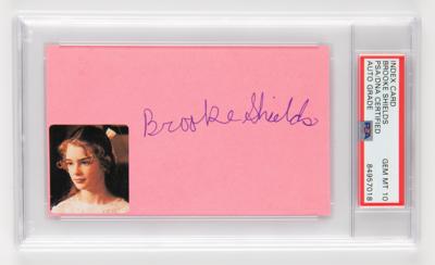Lot #932 Brooke Shields Signature - PSA GEM MT 10