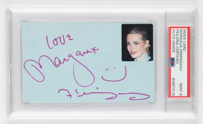 Lot #881 Margaux Hemingway Signature - PSA MINT 9 - Image 1