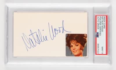 Lot #961 Natalie Wood Signature - PSA MINT 9
