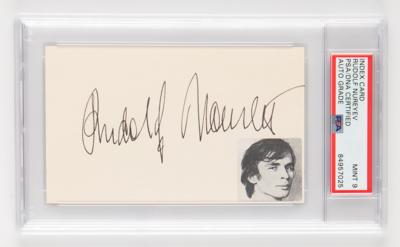 Lot #566 Rudolf Nureyev Signature - MINT 9 - Image 1