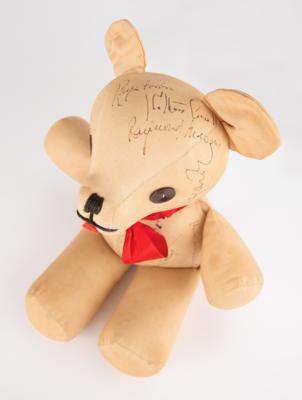 Lot #829 Actors and Actresses Signed Teddy Bear - Image 5
