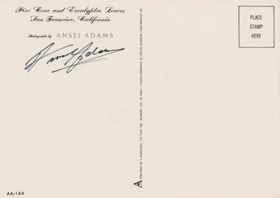 Lot #469 Ansel Adams Signed Postcard - Image 1